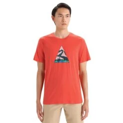 Icebreaker MEN TECH LITE II SS TEE CAMPING GROUNDS Herren - Funktionsshirt -HerrenFit Verkäufe 5638009214 c men tech lite ii ss tee camping grounds icebreaker 24