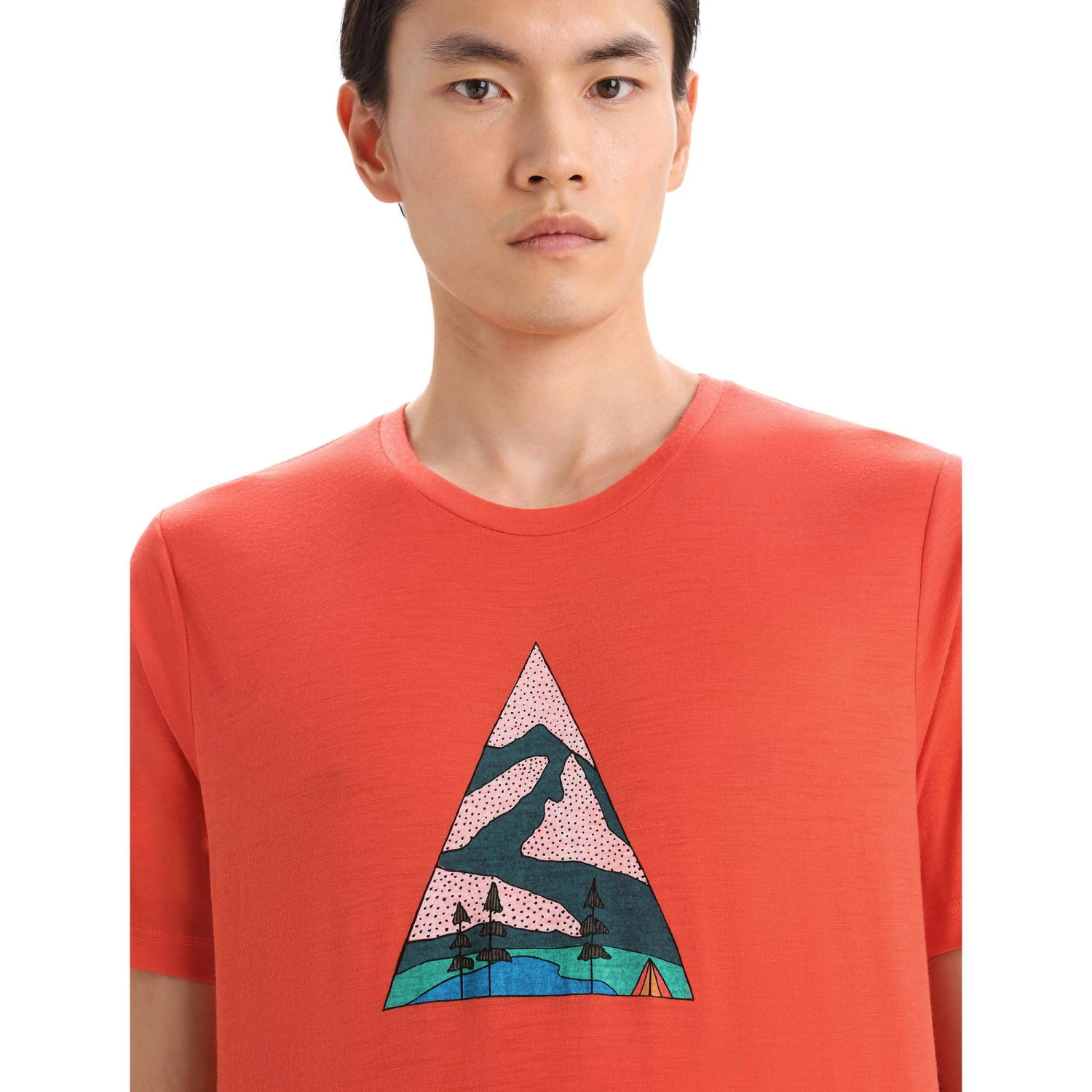 Icebreaker MEN TECH LITE II SS TEE CAMPING GROUNDS Herren - Funktionsshirt – Bild 5